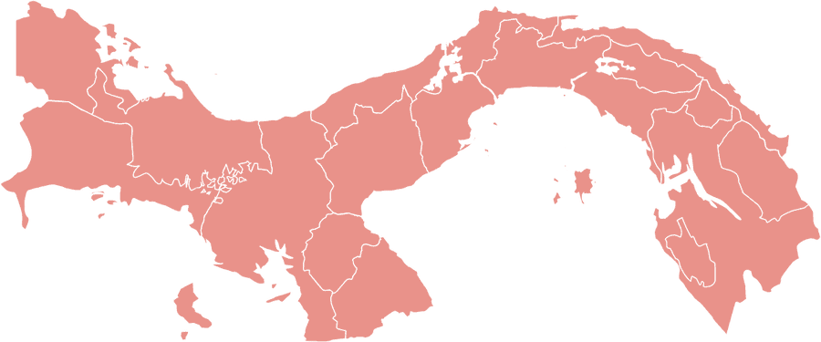 Mapa de Panamá con sus provincias: entregamos en todo el país